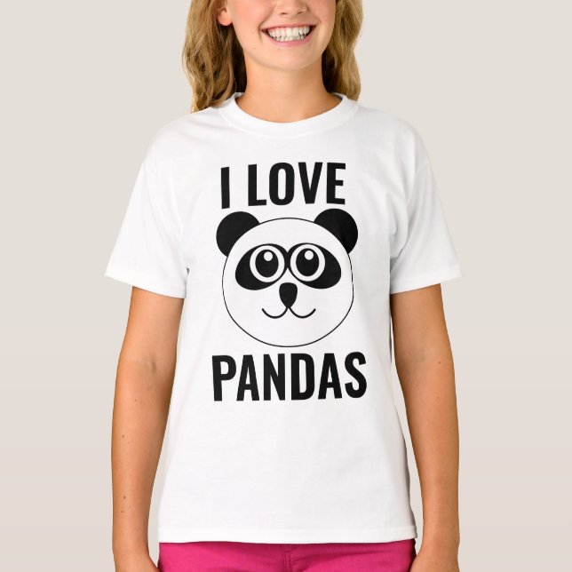 CAMISAS PARA MENINAS CRIANÇAS URSOS PANDA (Frente)