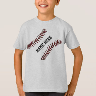 Camisas personalizadas do basebol para miúdos