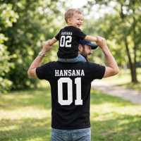 Camisas Personalizadas para Papai e Bebê - Combina