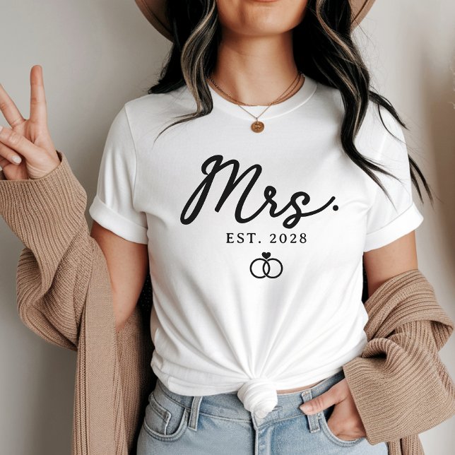 Camisas Personalizadas Sr. & Sra. | Presente de Ca (custom Mr and Mrs shirts, bride and groom shirts, husband and wife gift, personalized wedding shirts)