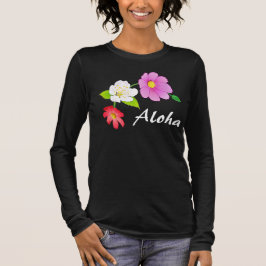 Camisas positivas do tamanho Aloha para mulheres,
