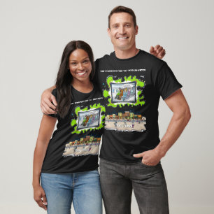 Camisas Pretas Absurdas de Humor Situacional Bad