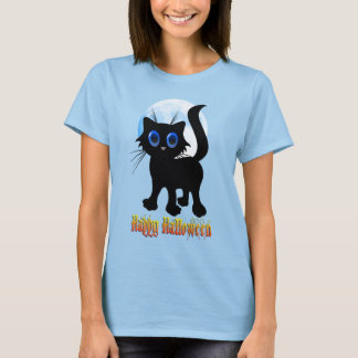 Camisas Pretas Felizes para o Dia das Bruxas