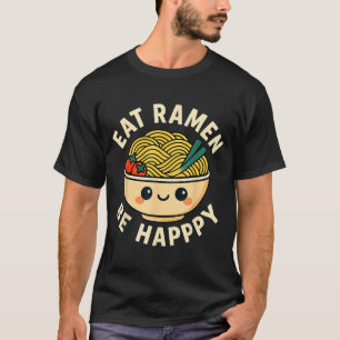 Camisas Ramen Kawaii Estilo Divertido Anime Japonê