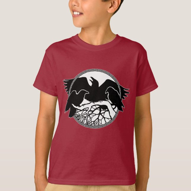 Camisas Raven de Crianças Raven / T-shirts de Cria (Frente)