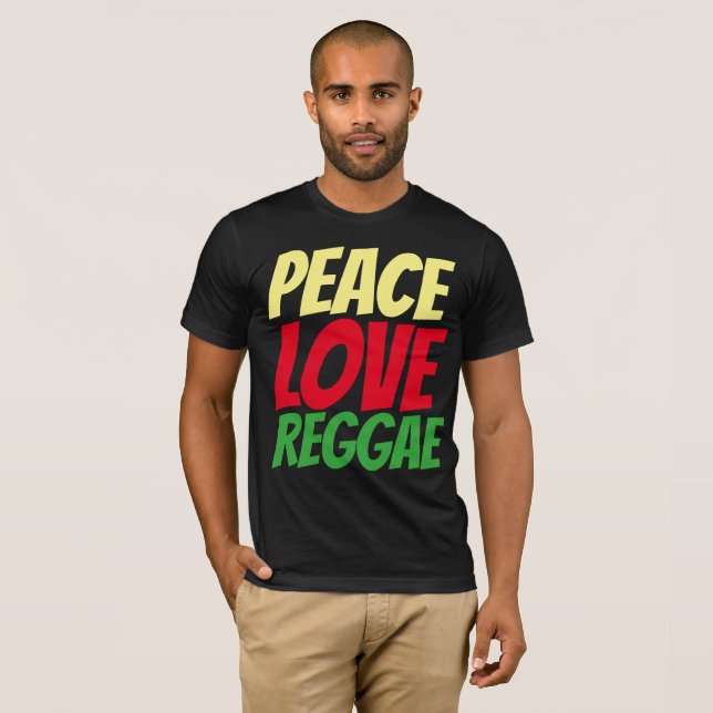 Camisas REGGAE, AMOR DA PAZ (Frente Completa)
