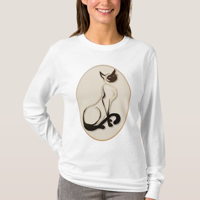Camisas Siamese de assento do gatinho (Frente)