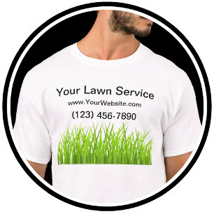 Camisas simples do trabalho do serviço do gramado