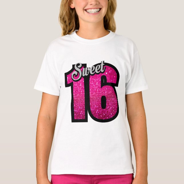 CAMISAS T DE ANIVERSÁRIO DOCES 16 (Frente)