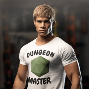 CAMISAS T DE JOGOS DO DUNGEON MASTER RPG DICE