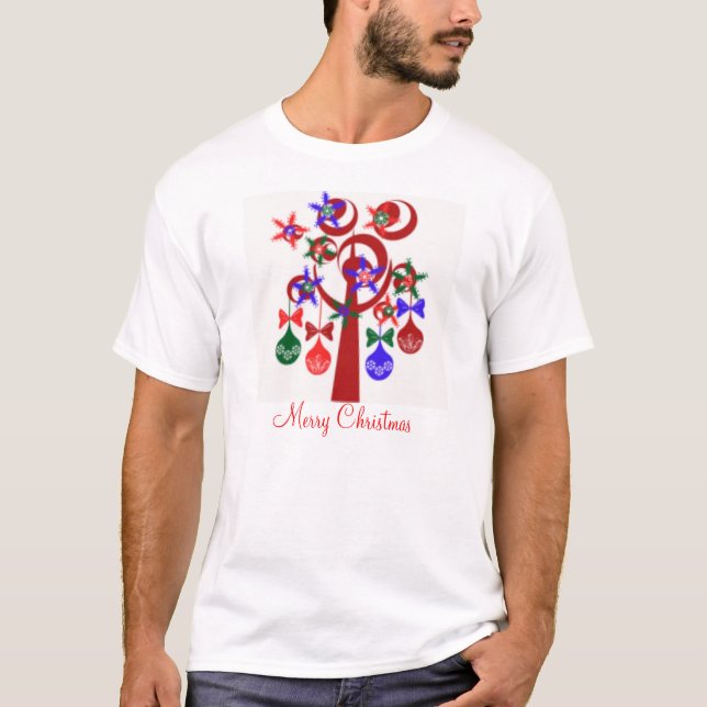 CAMISAS T-SHIRTS DE NATAL DE MERCADORIAS - UNISEX  (Frente)
