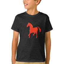 Camisas vermelhas do cavalo t