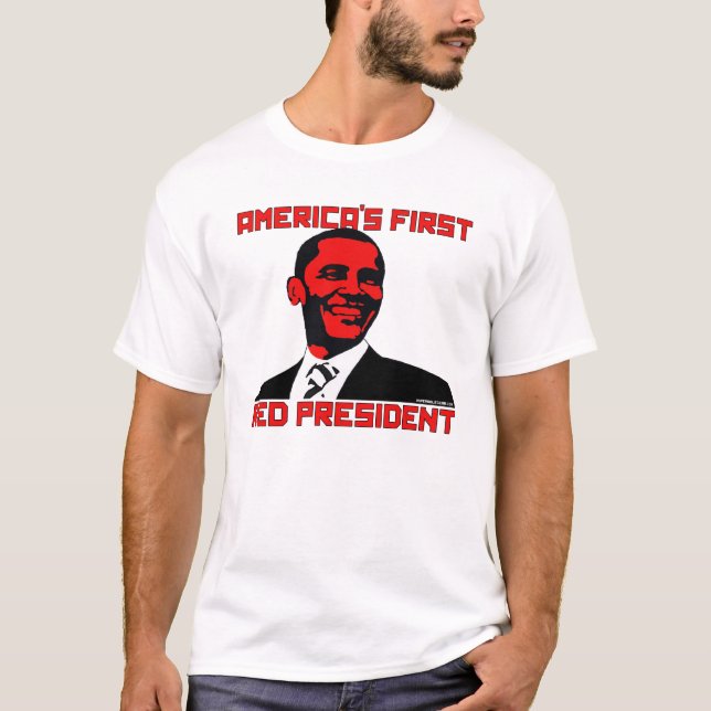 Camisas vermelhas do presidente de América (Frente)