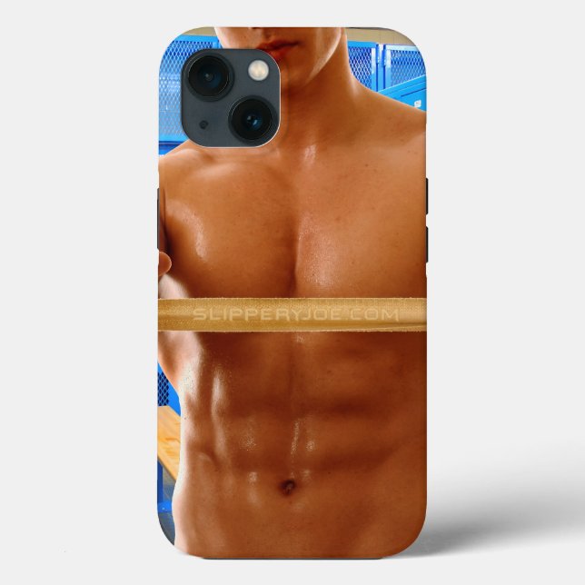 CamisaSlipperyJoe do homem musculoso sem abs peito (Verso)
