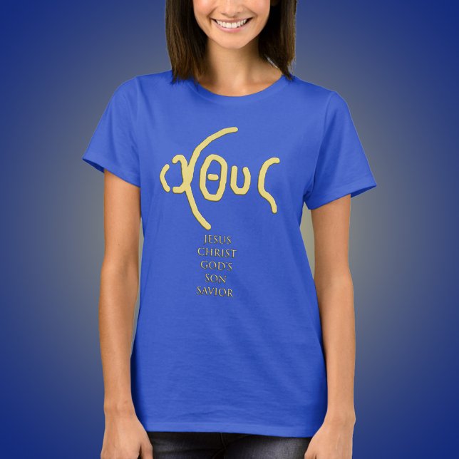 CAMISETA Ι Χ Θ Σ (ICHTHYS) (Criador carregado)