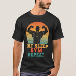 Camiseta Е no sono Gym Engraçado Malhação de ginástica