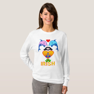 Camiseta ♥ ت ☘ me beije. Sou irlandês-irlandês Regra Fabulo