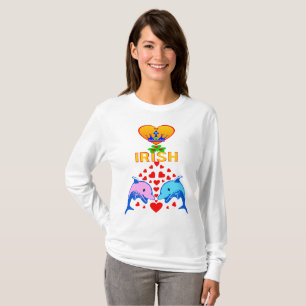 Camiseta ♥ ت ☘ me beije. Sou irlandês-irlandês Regra Fabulo