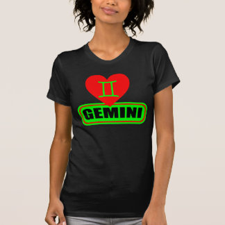 Camiseta ๑▒★Camiseta Destruída Senhoras Gêmeos Amor★▒๑