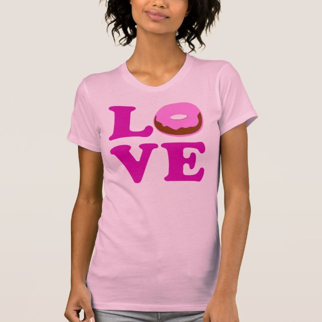 Camiseta ღ ♥ ت Rosquinha Bella Canvas Jersey ت ♥ ღ (Frente)