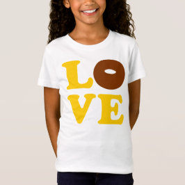 Camiseta ღ♥ټAmor Donut Bella Garotas' Bebê Boneca Fabulosa♥