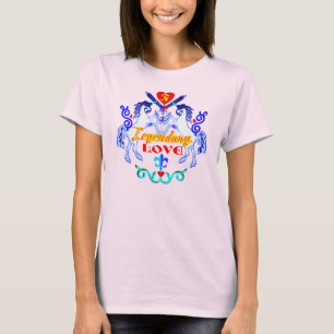 Camiseta ・ ●°ღLegendário Amor Bella Jersey Unicorn Teeღ° ●