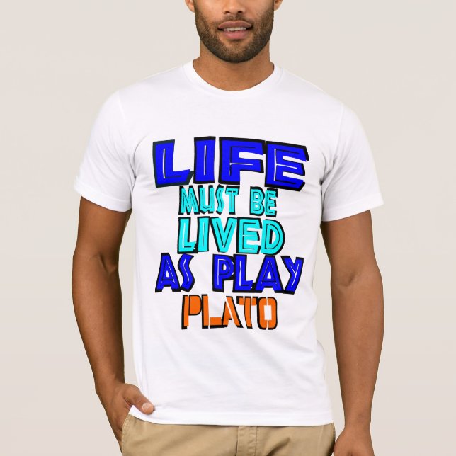Camiseta ●°ღPlato- Cotação Bella Canvas Unisex T-Shirtღ° ● (Frente)