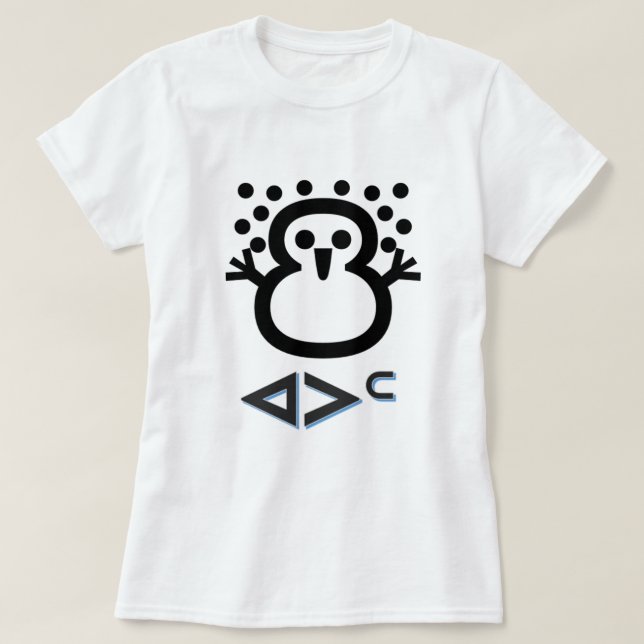 Camiseta ᐊ ᐳ ᑦ - neve no Inuktitut (Frente do Design)