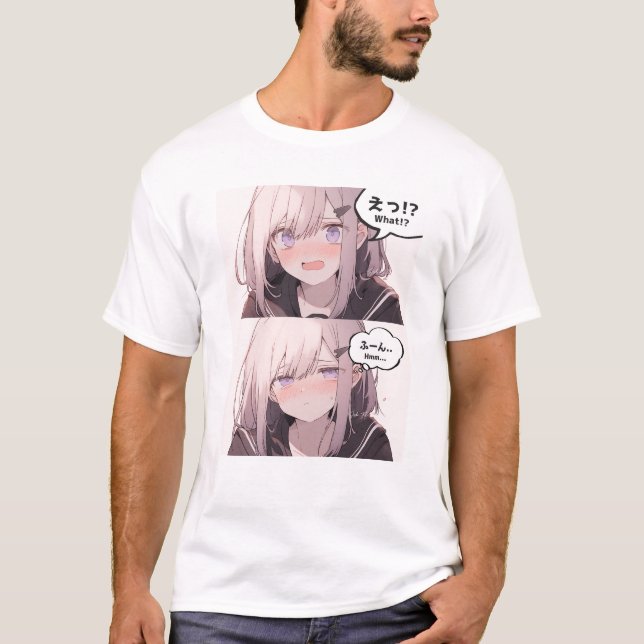 CAMISETA え！？ふーん...Tシャツ｜寿司娘 (Frente)