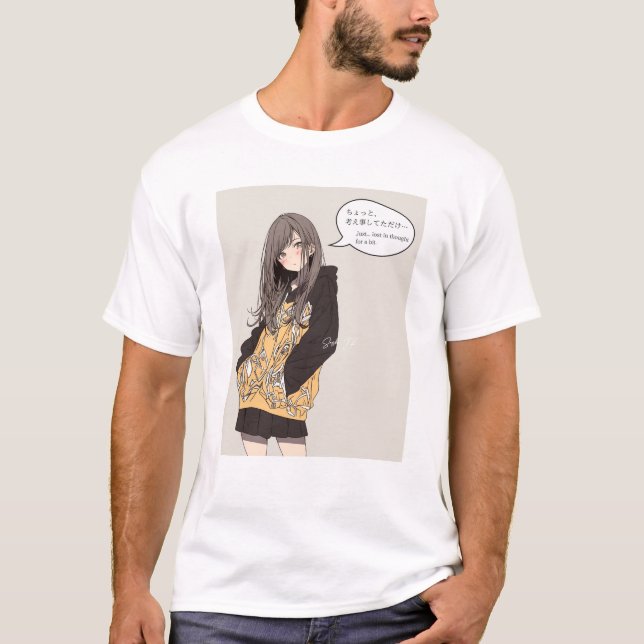 Camiseta ちょっと考え事してただけTシャツ｜寿司娘 generativeai (Frente)