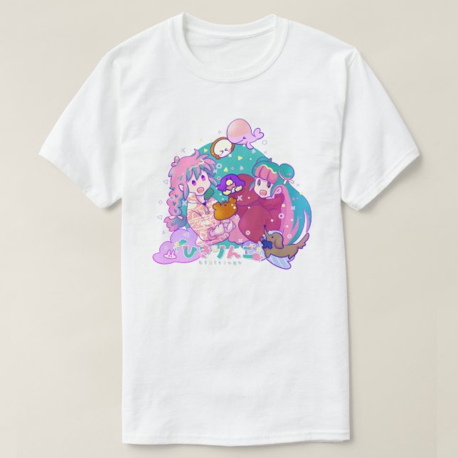 CAMISETA ひ き り ん な ご (Frente do Design)