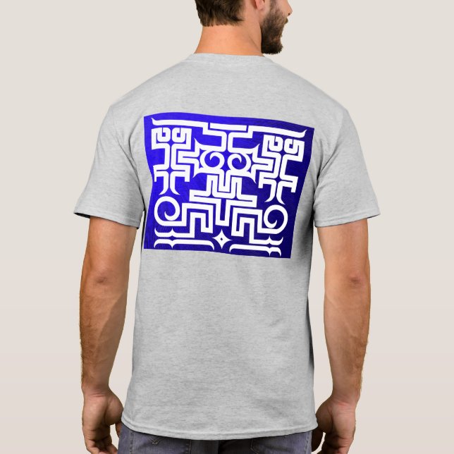 Camiseta アイヌ柄 オリジナルプリント 北海道 T　Hokkaido Ainu pattern T-shirt (Verso)