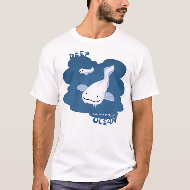 Camiseta 【マリアナスネイルフィッシュ】Mariana snailfish (Frente)