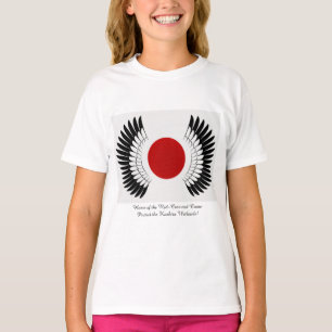Camiseta 丹頂旗 儿童T恤(Red-Crowned Flag Print T-Shirt)