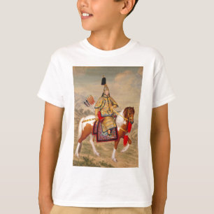 Camiseta 乾隆帝 do imperador do Qianlong de China na arm