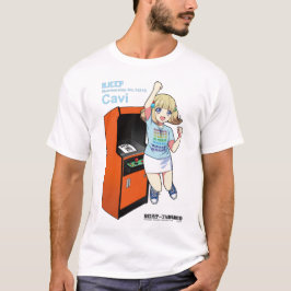 CAMISETA 全日本テーブル筐体愛好会のキャビィちゃんとアップライト筐体(A)