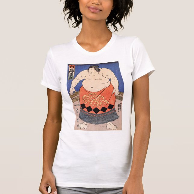 Camiseta 力 士, 国 Sumo Wrestler 芳 Kuniyoshi (Frente)
