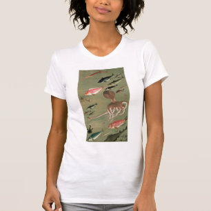CAMISETA 動 植 綵 絵(27)諸 図, 魚, 伊 藤 若