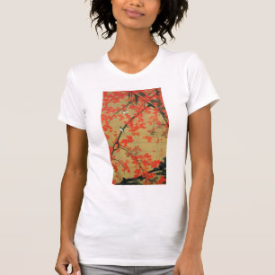 CAMISETA 動 植 綵 絵(30)紅 葉 小 禽 図, 伊 藤
