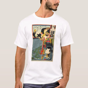 Camiseta 化 け 猫, 豊 Monster Cat, Toyokuni, Ukiyo-e