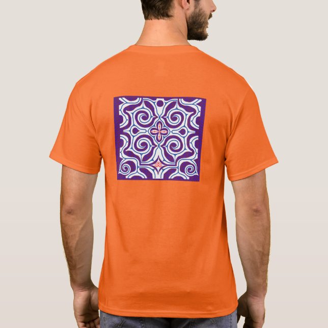 Camiseta 北海道　アイヌ柄　シャツ　Hokkaido Ainu pattern T-shirt (Verso)