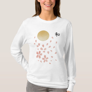 Camiseta 【和 – Harmony Cherry Blossom Long Sleeve T-Shirt】