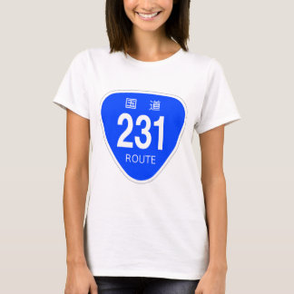 CAMISETA 国道231 号線ー国道標識