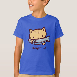 Camiseta 大きなお魚ゲット!| Big Catch! Cute Kitten with a Fish