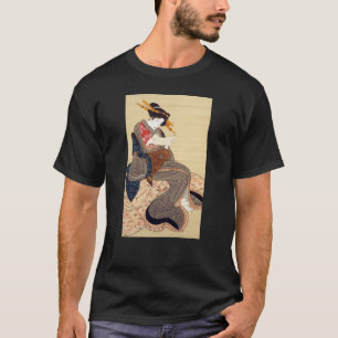 Camiseta 女, mulher do 国貞, Kunisada, Ukiyo-e