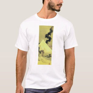 Camiseta 富 士 と 龍, 北 斎 Monte Fuji e Dragon, Hokusai, Ukiyo-e
