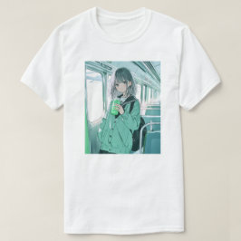 Camiseta 寿司娘JK・帰宅の楽しみメロンソーダT GenerativeAI