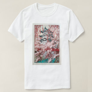 Camiseta 弘 前 城 桜, florescências cerejeiras no castelo de Hi