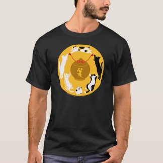 CAMISETA 御守六猫 Tシャツ ダークカラー