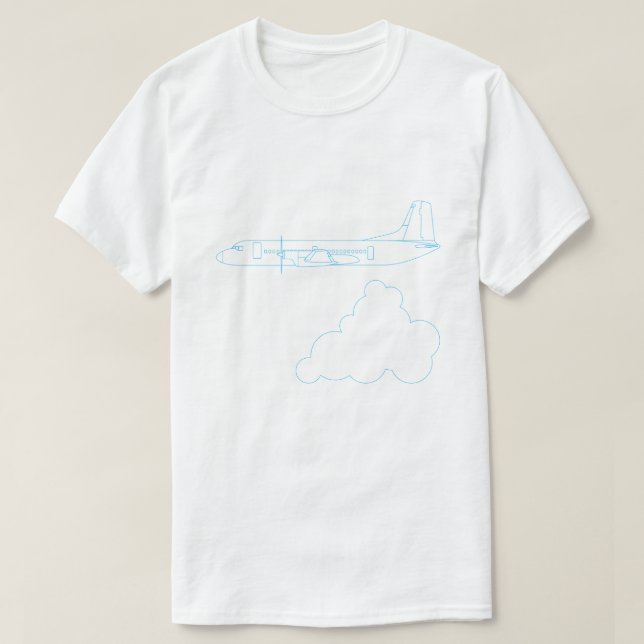 CAMISETA 日本の飛行機「YS-11」 (Frente do Design)